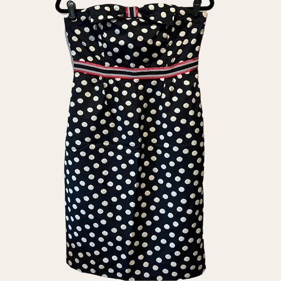 Maeve She Who Is Beautiful Strapless Polka Dot Dress sz 6 - Picture 10 of 12